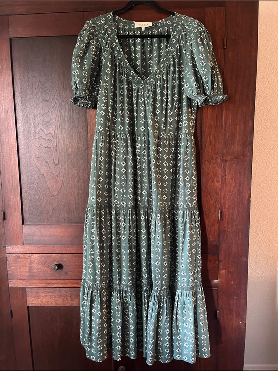 THE GREAT. Dresses & Skirts - The GREAT - The Dakota Pam Leaf Bandana Floral Tiered Maxi Dress in S/M 2